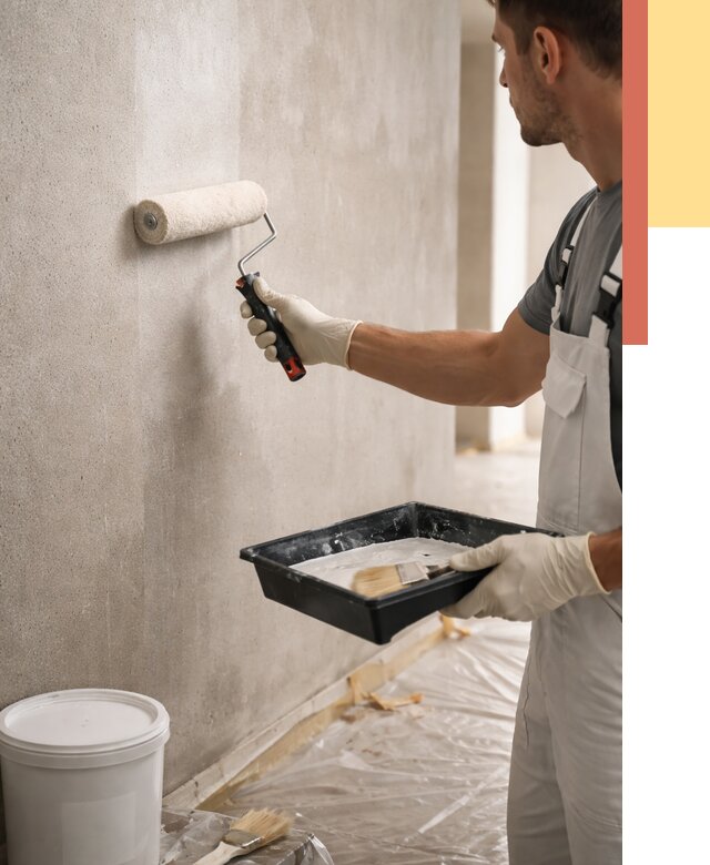 Грунтовка стен в Конаково от 2230 руб. м2 — быстро, недорого, с материалом | ОТДЕЛОЧНИК-Кнк