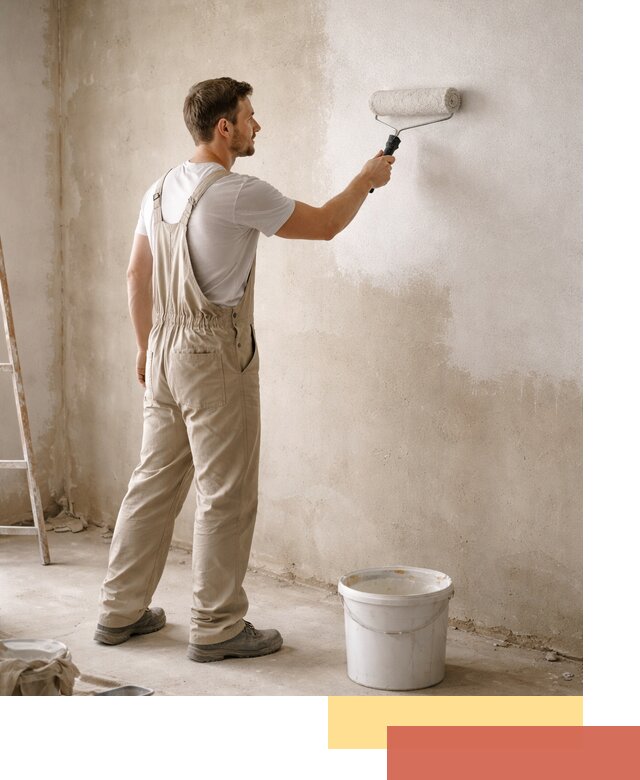 Грунтовка стен под отделку в Конаково профессиональным раствором