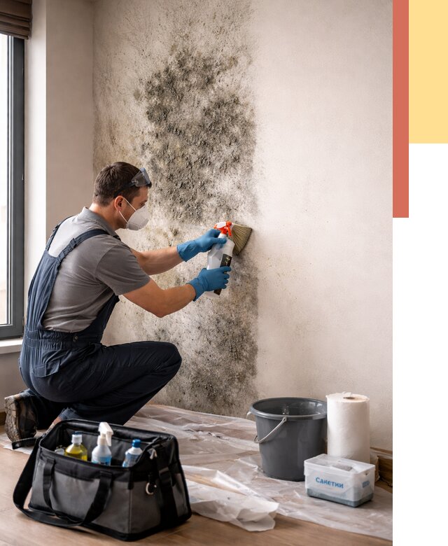 Удаление плесени со стен в Конаково от 2179 руб. — быстро и недорого | ОТДЕЛОЧНИК-Кнк