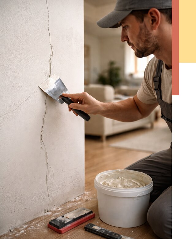 Заделка трещин и сколов в Конаково от 2484 руб. — быстро и недорого | ОТДЕЛОЧНИК-Кнк