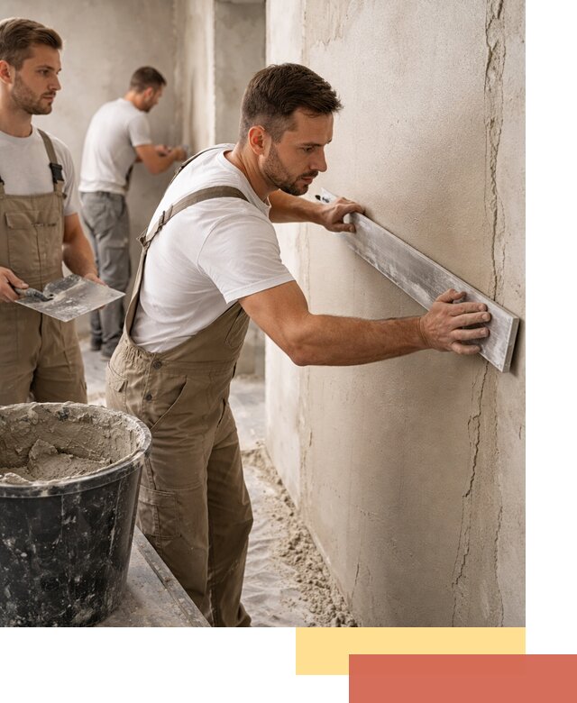 Штукатурка стен без маяков в Конаково быстро и качественно