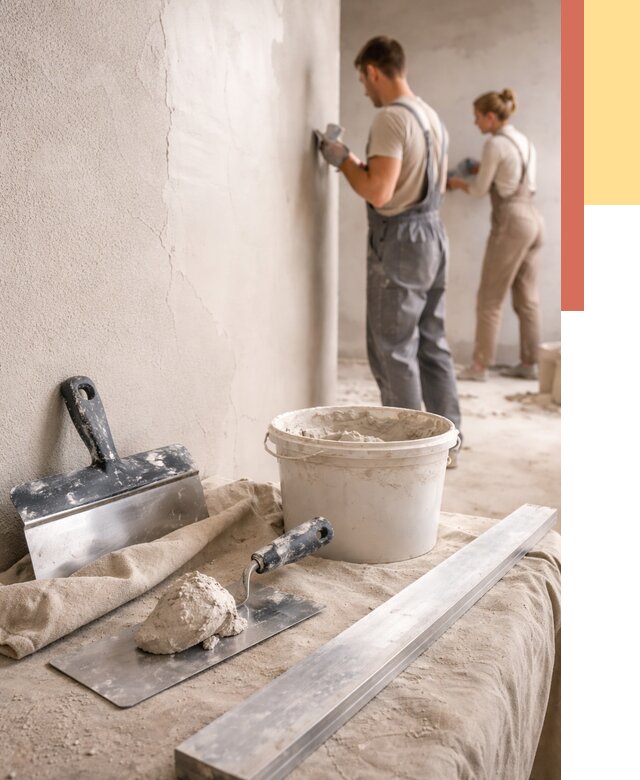 Штукатурка стен гипсовая в Конаково от 4562 руб/м2 — быстро и недорого | ОТДЕЛОЧНИК-Кнк