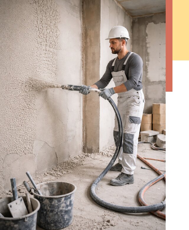 Машинная штукатурка стен в Конаково под ключ от 6589 руб./м2 | ОТДЕЛОЧНИК-Кнк