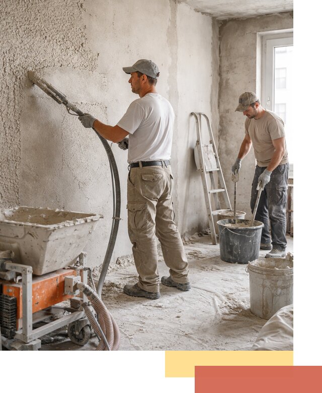 Машинная штукатурка стен в Конаково — быстро и качественно