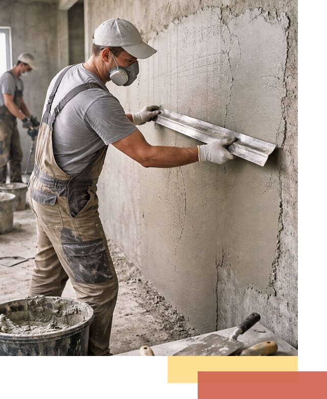 Штукатурка бетонных стен в Конаково качественно и долговечно