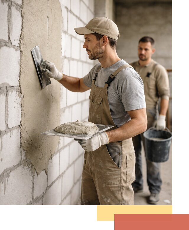 Штукатурка стен из газобетона в Конаково под ключ