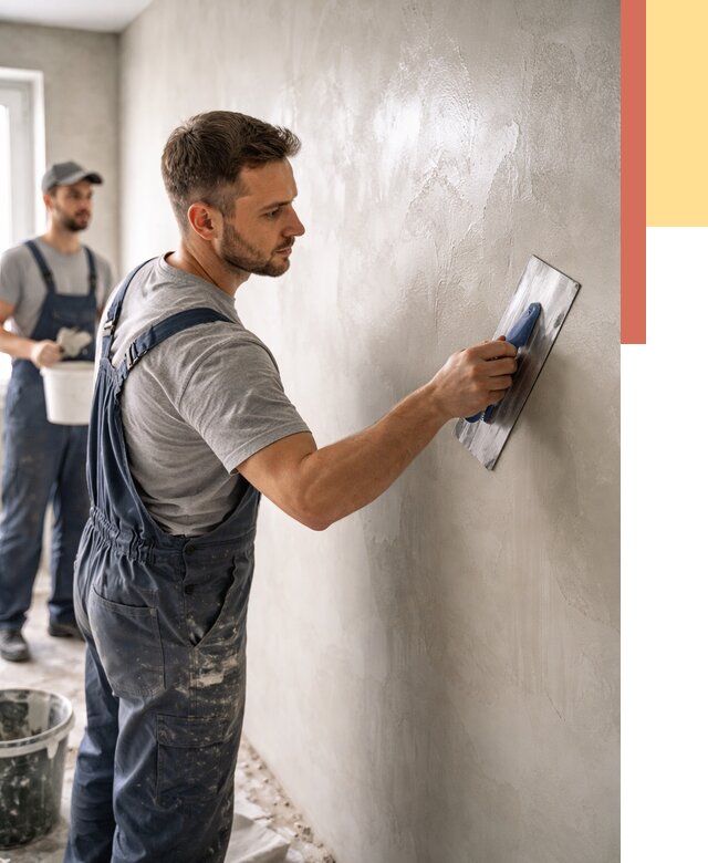 Глянцевание штукатурки стен в Конаково от 7603 руб. — услуги и затирка | ОТДЕЛОЧНИК-Кнк