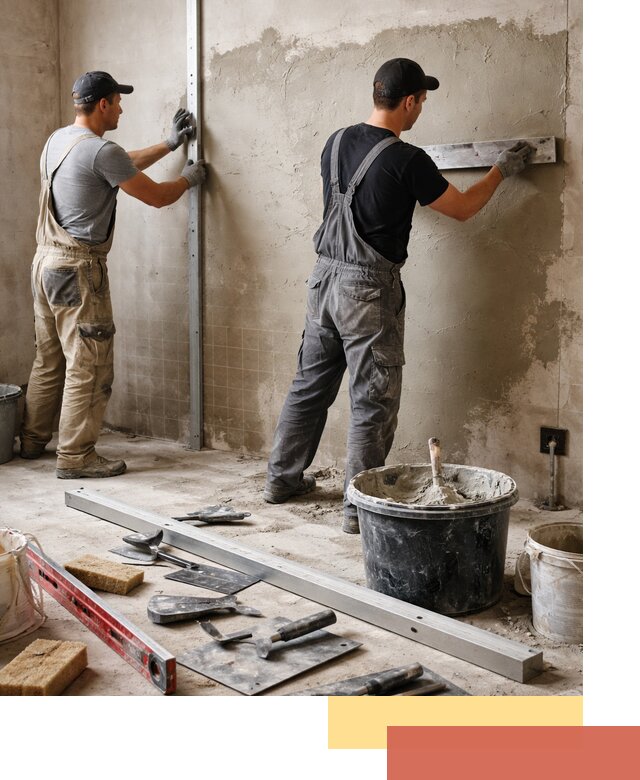 Профессиональная штукатурка стен под плитку в Конаково