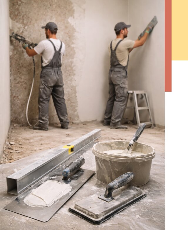 Штукатурка стен под обои в Конаково от 4562 руб./м2 — выравнивание под обои | ОТДЕЛОЧНИК-Кнк