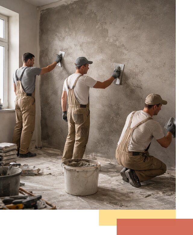 Декоративная штукатурка под бетон в Конаково для стен и потолков