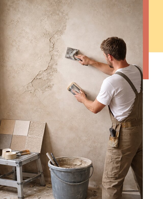 Ремонт декоративной штукатурки в Конаково от 4562 руб. под ключ | ОТДЕЛОЧНИК-Кнк