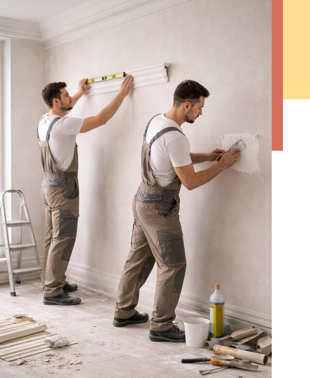 Монтаж лепнины на стены в Конаково от 4562 руб. — недорого, быстро | ОТДЕЛОЧНИК-Кнк