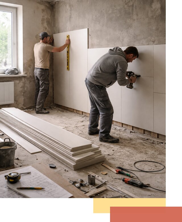 Монтаж ПВХ панелей на стены в Конаково качественно и быстро