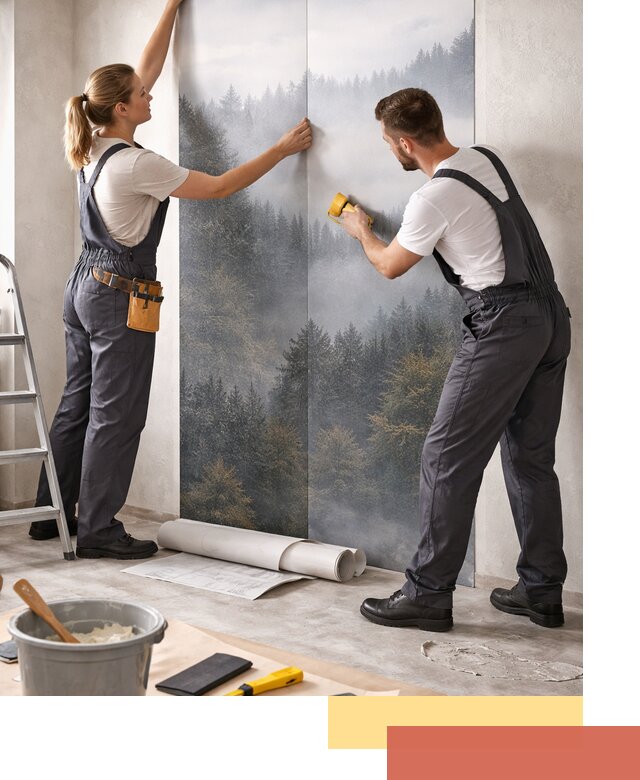 Поклейка фотообоев профессионально в Конаково под ключ