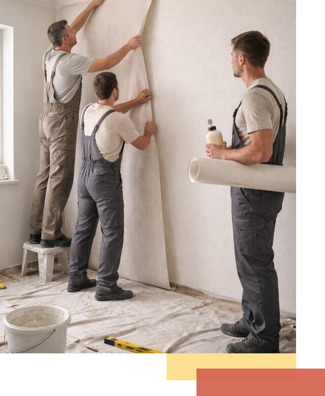 Оклейка стен обоями в Конаково — качественно и профессионально