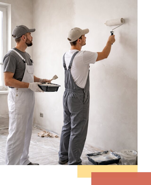 Покраска стен водоэмульсионной краской в Конаково