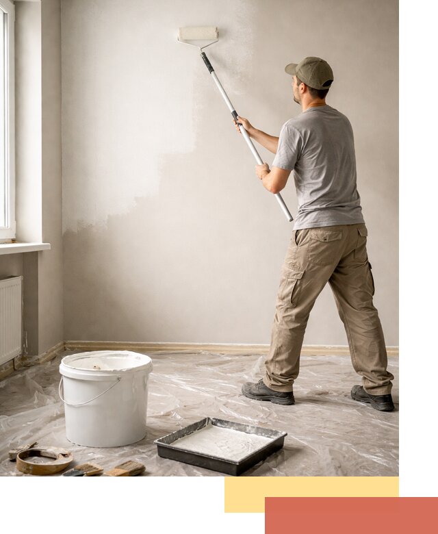 Покраска стен латексной краской в Конаково качественно и быстро