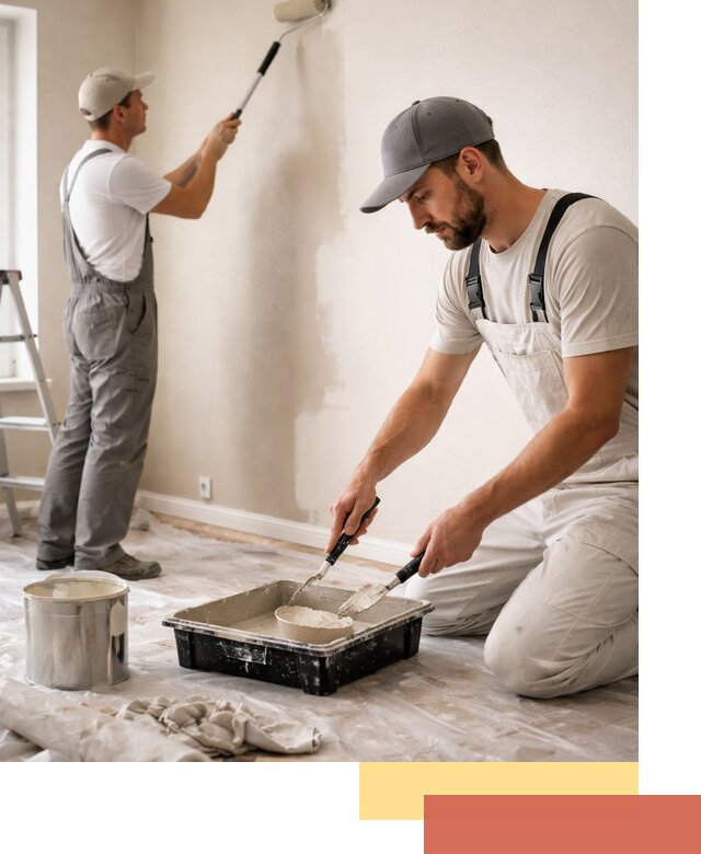 Покраска стен в квартире в Конаково — профессионально и аккуратно