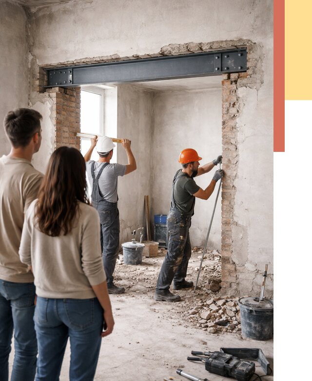 Усиление проема в стене в Конаково от 9630 руб. — усиление дверного проема металлоконструкцией | ОТДЕЛОЧНИК-Кнк