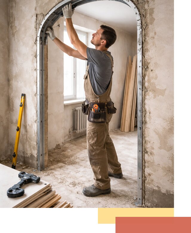 Устройство арочного проема в Конаково под ключ