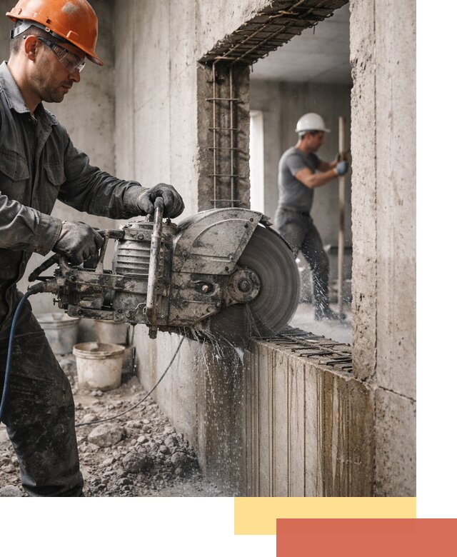 Алмазная резка проемов в Конаково быстро и точно