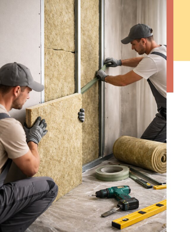 Шумоизоляция стен в Конаково под ключ от 1875 руб. | ОТДЕЛОЧНИК-Кнк