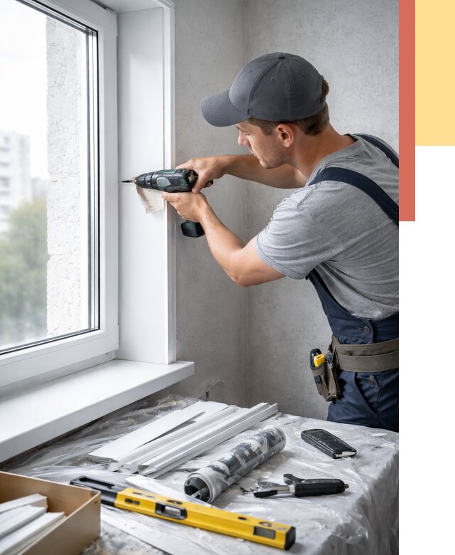 Установка пластиковых откосов в Конаково от 2281 руб. | ОТДЕЛОЧНИК-Кнк монтаж, быстро и недорого