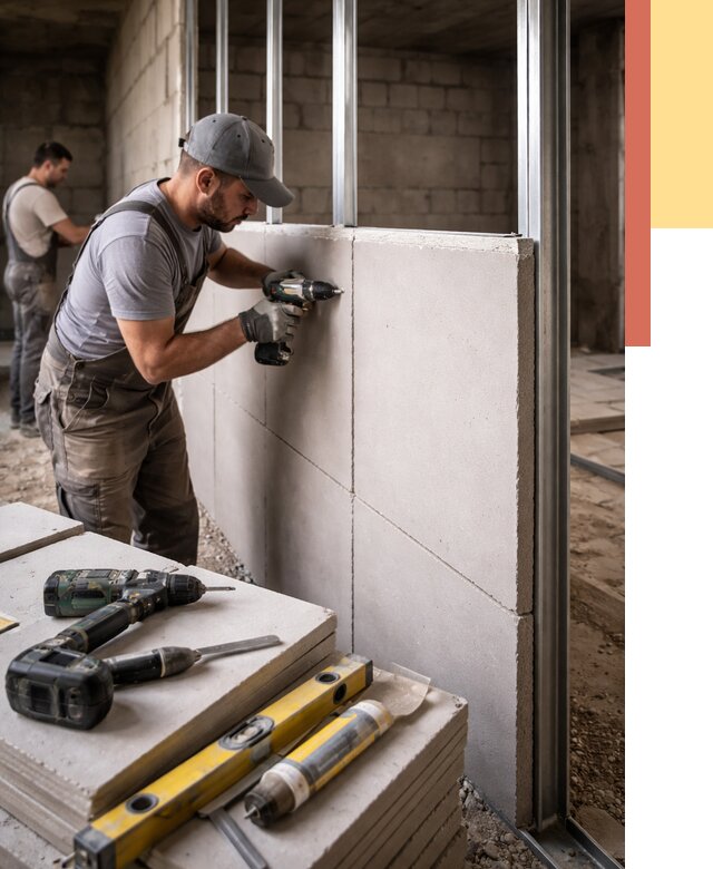 Кладка влагостойких перегородок ПГП в Конаково от 1216 руб. под ключ | ОТДЕЛОЧНИК-Кнк