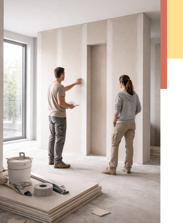 Зонирующая перегородка из гипсокартона в Конаково от 2838 руб. под ключ | ОТДЕЛОЧНИК-Кнк