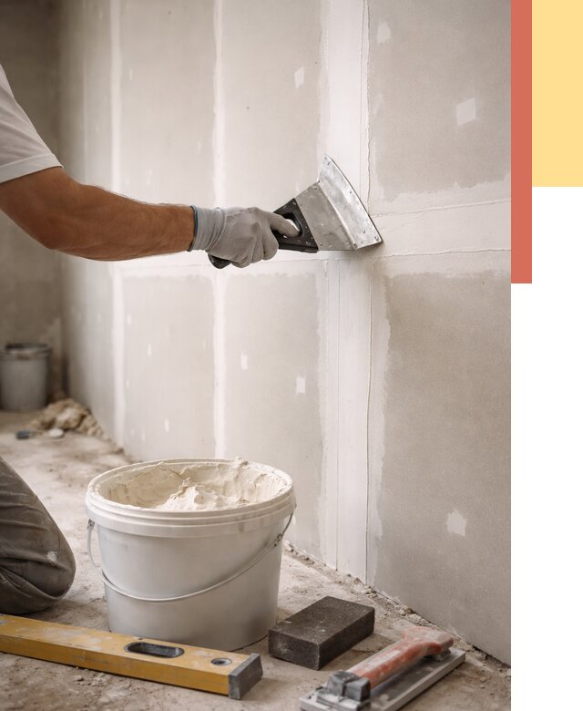 Шпаклевка перегородок из гипсокартона в Конаково от 2534 руб. — услуги ОТДЕЛОЧНИК-Кнк