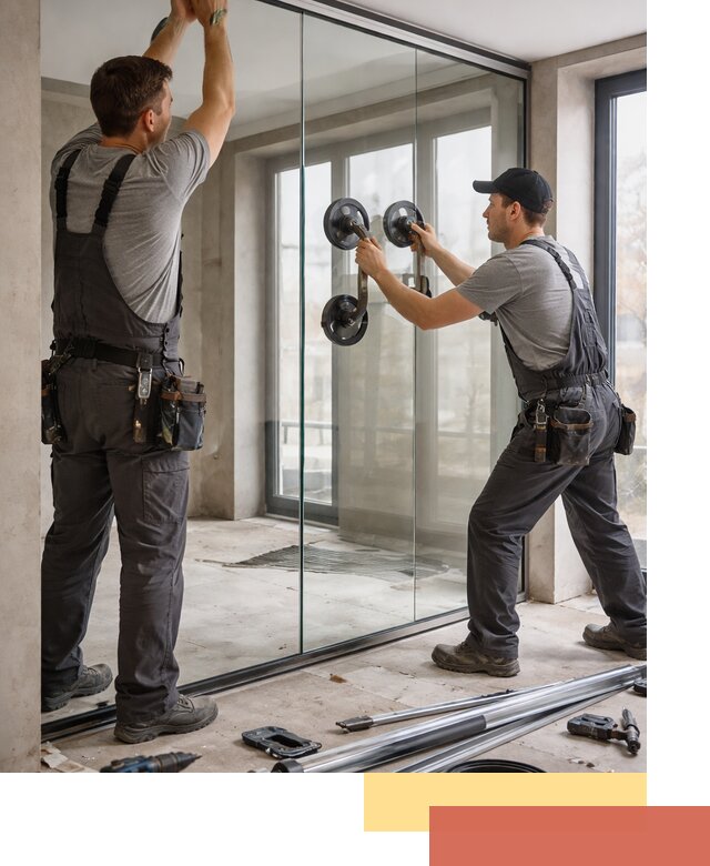 Цельностеклянные перегородки под ключ в Конаково