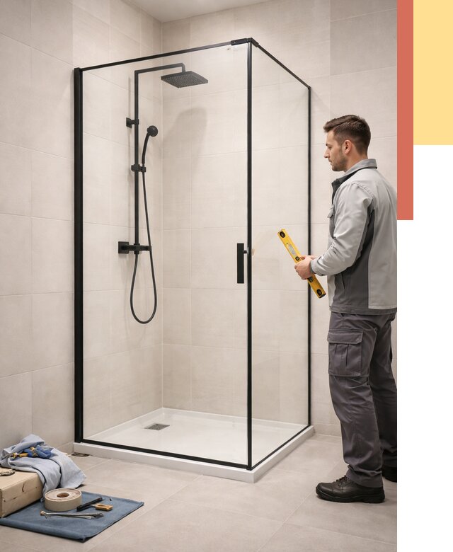 Стеклянные перегородки для душа в Конаково от 12671 руб. | Монтаж под ключ — ОТДЕЛОЧНИК-Кнк