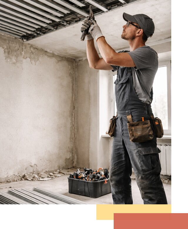 Демонтаж реечного потолка в Конаково быстро и аккуратно