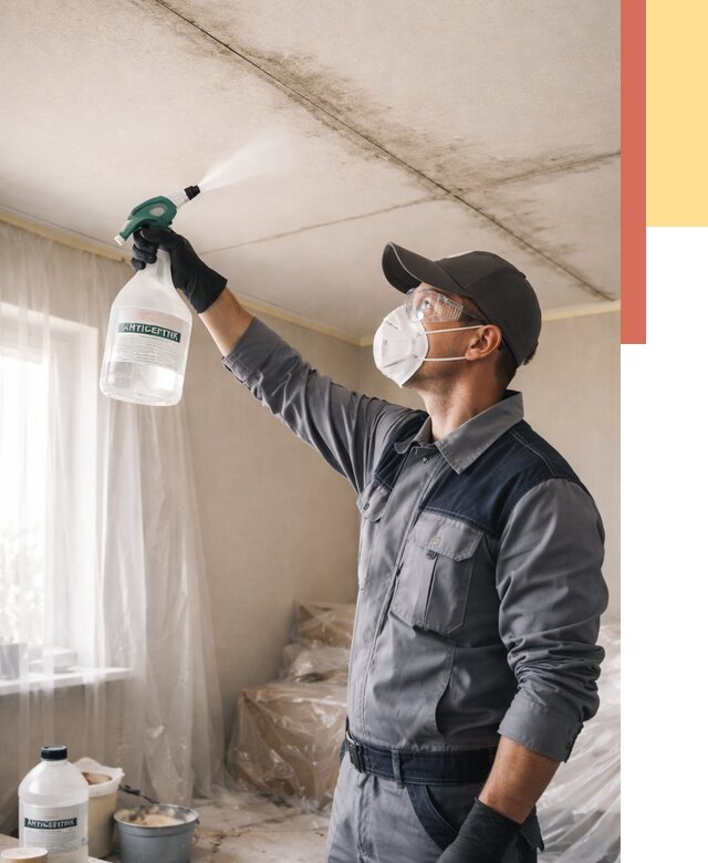 Антисептическая обработка потолка в Конаково от 2534 руб. | ОТДЕЛОЧНИК-Кнк