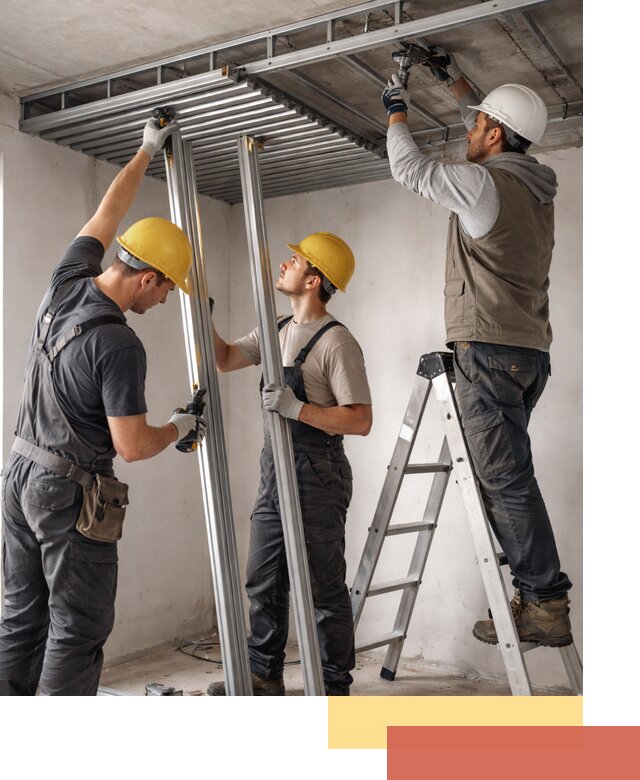 Монтаж реечного потолка под ключ в Конаково