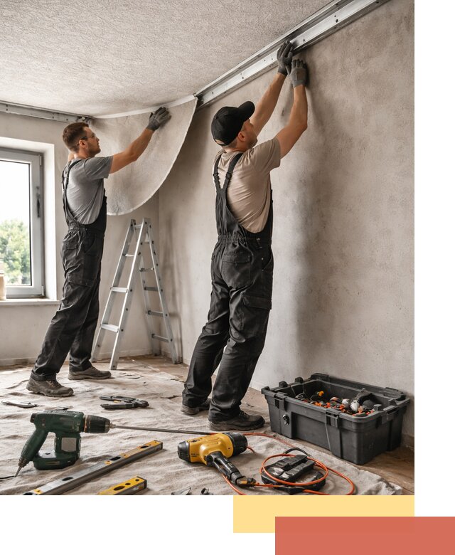 Монтаж фактурного натяжного потолка в Конаково качественно и быстро