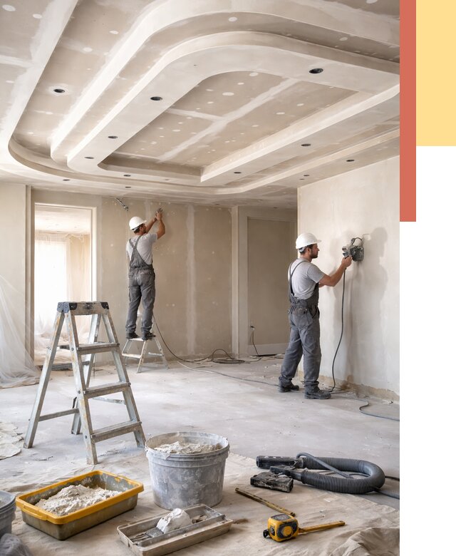 Многоуровневый потолок из гипсокартона в Конаково от 760 руб. под ключ | ОТДЕЛОЧНИК-Кнк