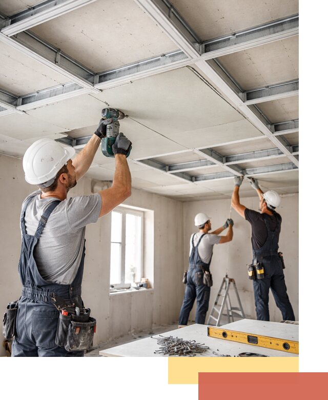 Кессонный потолок из гипсокартона под ключ в Конаково