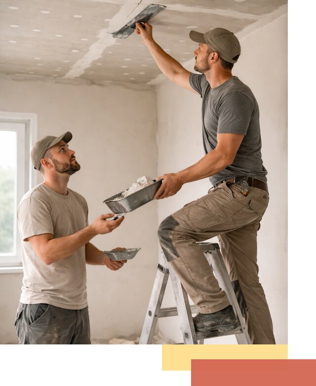 Шпаклевка потолка из гипсокартона в Конаково качественно и быстро