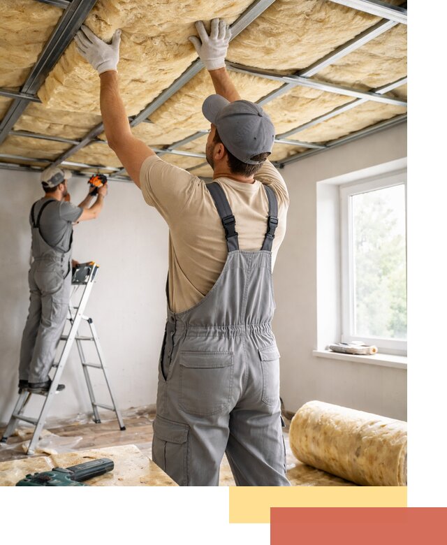 Утепление потолка под ключ в Конаково качественно и быстро