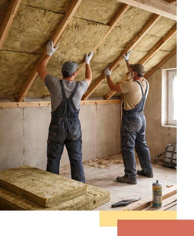 Утепление потолка минеральной ватой в Конаково