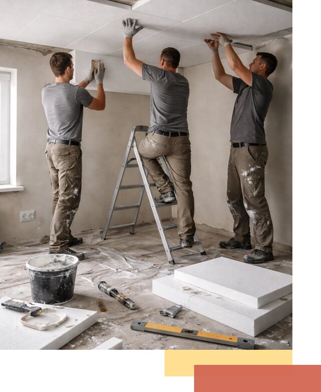 Утепление потолка пенопластом в Конаково быстро и качественно