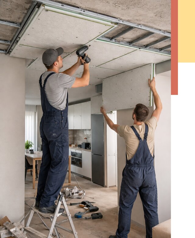 Шумоизоляция потолка панелями зипс в Конаково от 1875 руб. под ключ | ОТДЕЛОЧНИК-Кнк